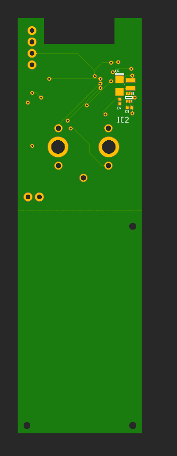 Rendered rear view of the Orbit Remote PCB